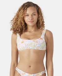 Roxy Juniors Tropical Square Neck Bralette Top Bottoms