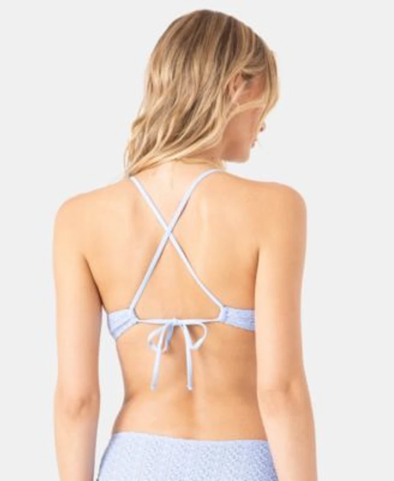 Roxy Juniors Crochet Athletic Triangle Top Hipster Bottoms