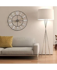 Sorbus 24 Inch Roman Numeral Wall Clock for Living Room, Kitchen, Bedrom Home Decor