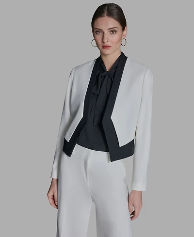 Bcbg Women's Stand-Up Collar Open-Front Blazer