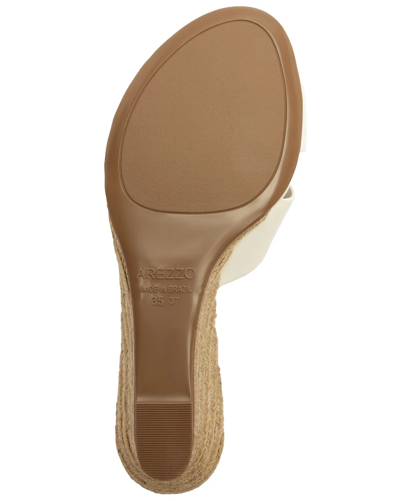 Arezzo Women's Ava Slip-On Wedge Sandals