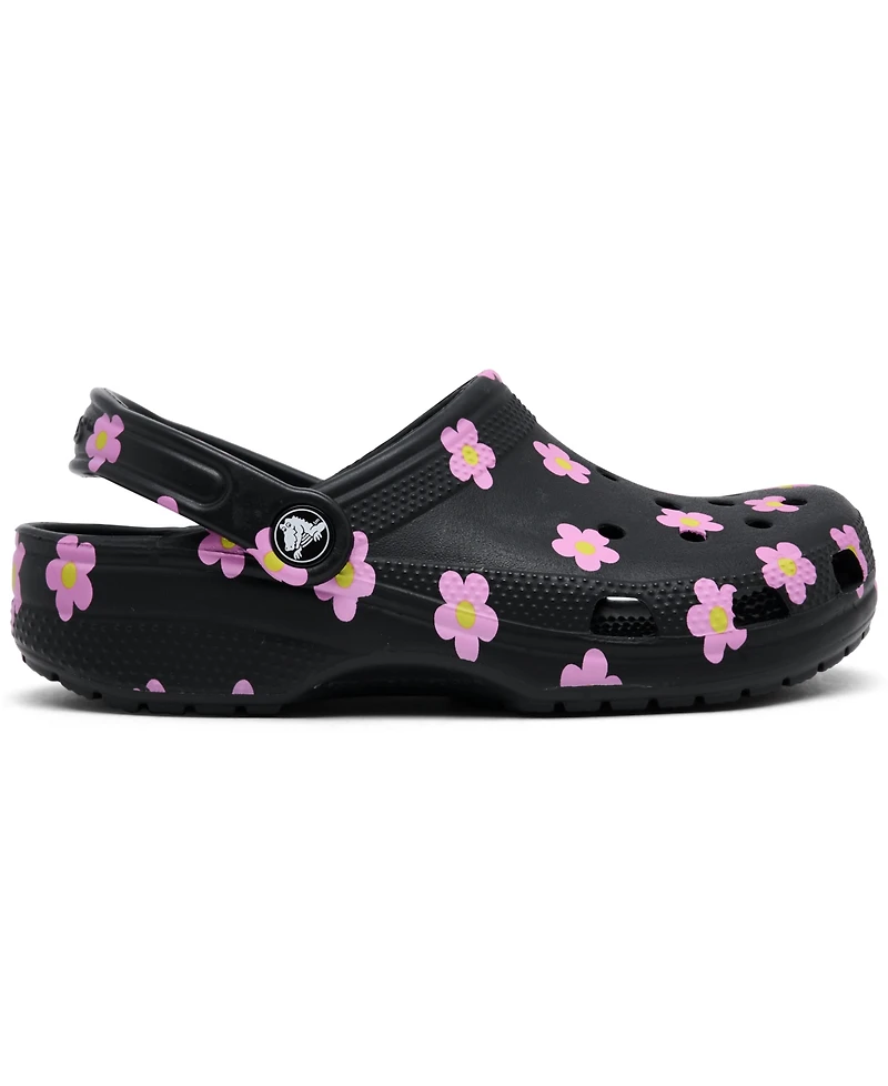 Crocs Little Girls Flowers Classic Clogs from Finish Line