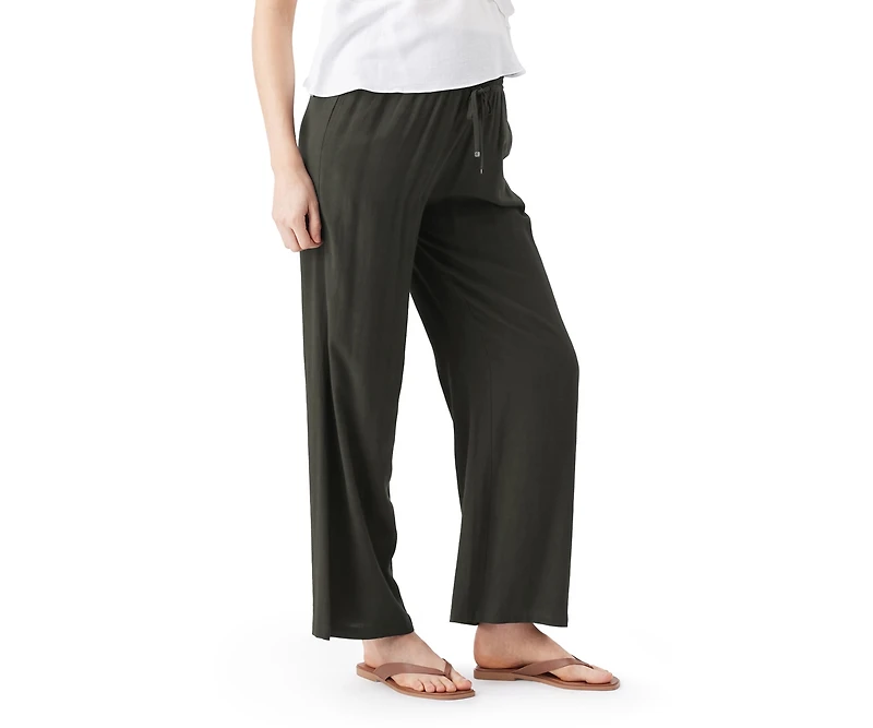 Ripe Maternity Women's Wide Leg Tencel Pant Olive