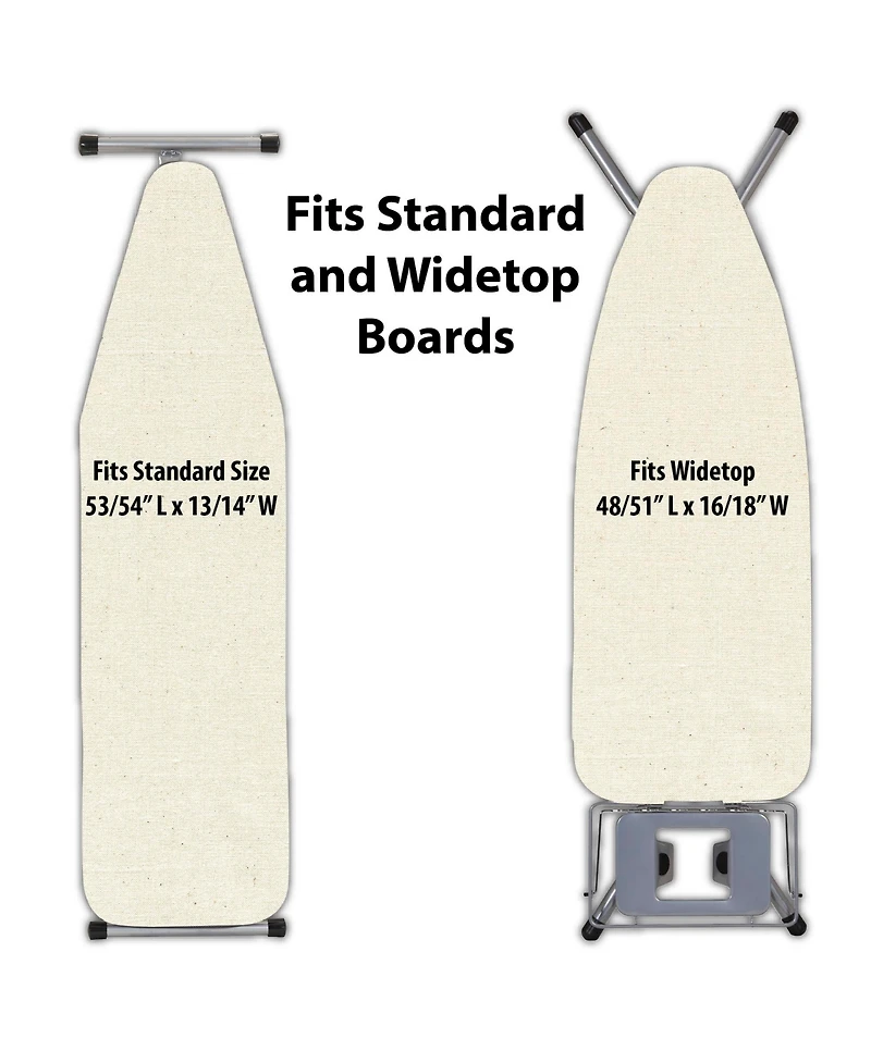 Household Essentials Universal Ironing Board Cover and Pad, Beige