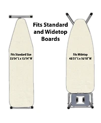 Household Essentials Universal Ironing Board Cover and Pad, Beige