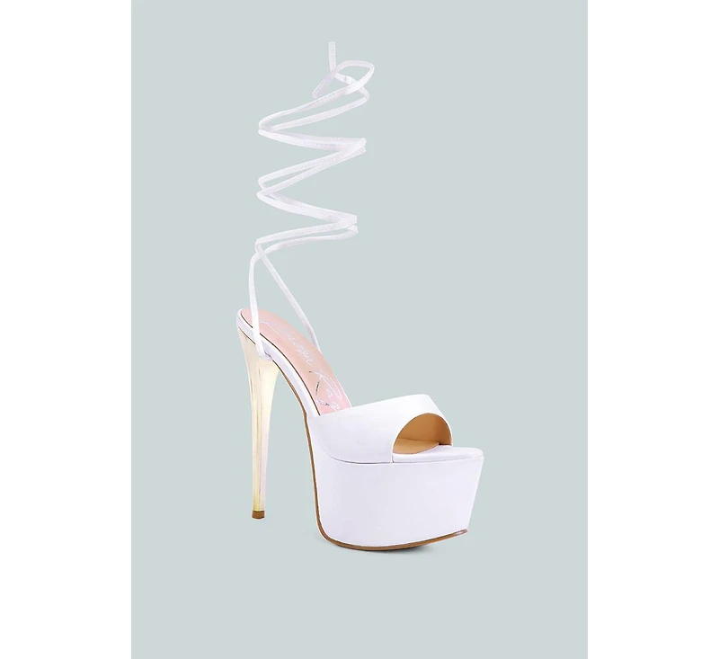 Women's Passion Fruit Dramatic Platform Lace-Up Heel Sandals