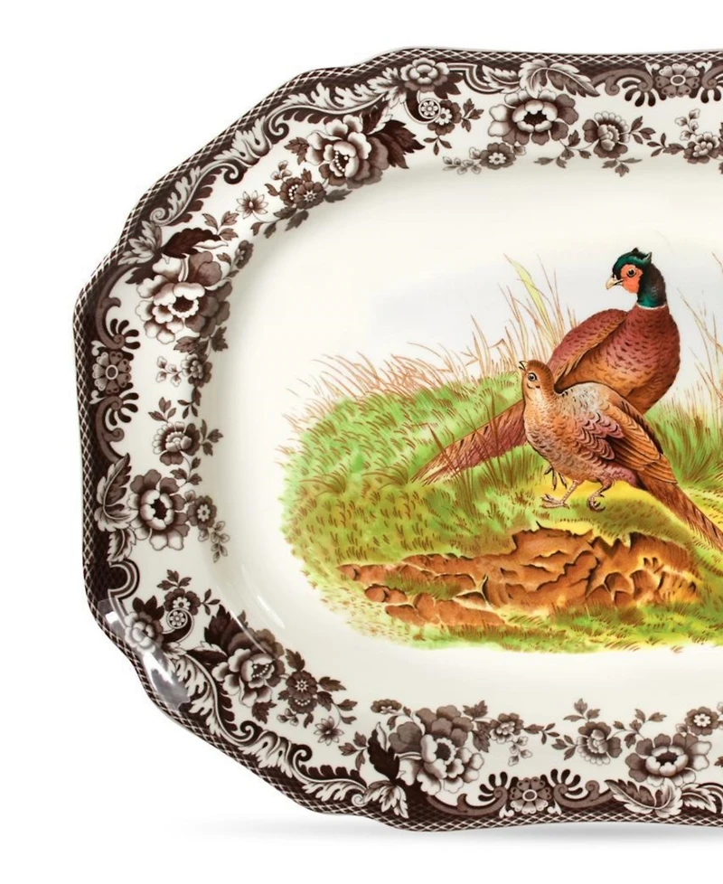 Spode Woodland Pheasant Octogonal Platter