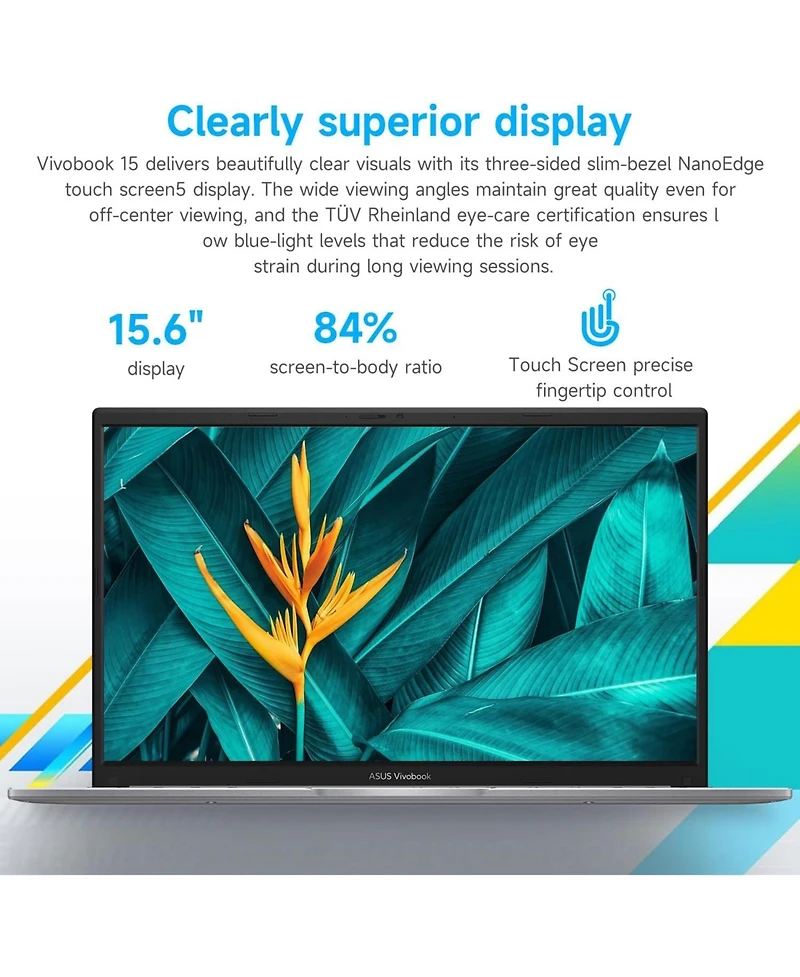 Asus Vivobook 15 Premium Laptop, 15.6" Fhd 60Hz, Intel Core i7-1255U, 16GB Ram, 512GB Ssd, Iris Xe Graphics, Windows 11 Home