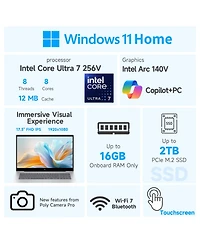 Hp OmniBook 7 17.3" Premium Traditional Laptop Intel Core Ultra 7 256V 16GB Ram Intel Arc 140V 512GB Ssd Storage Windows 11 Home Fhd 60Hz