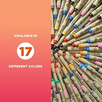 Sakura Pigma Micron Fineliner Pens, Archival Gray & Black Ink, Ass't Tip Sizes, 10 Pk