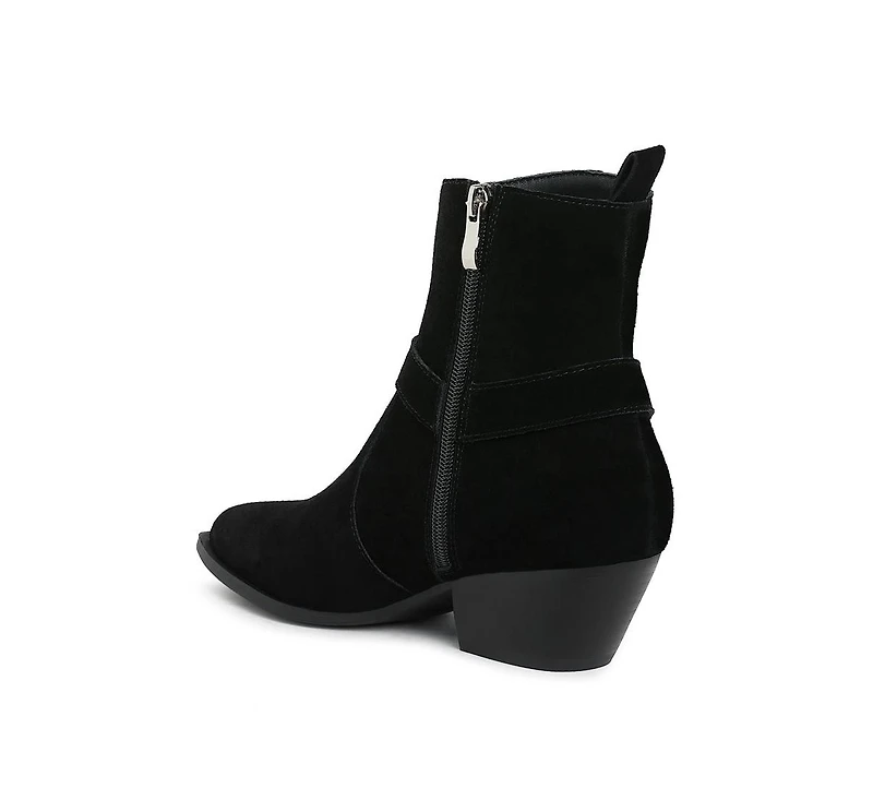 Jockey Harness Detail Ankle Boots