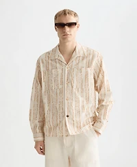 Scotch & Soda Men's Jacquard Boxy-Fit Shirt