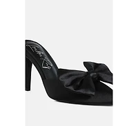 London Rag Sidonie Bow Detail Stiletto Mules Women