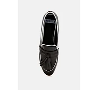 Mythos Dual Tone Tassel Loafers