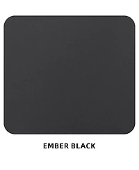 Flynama 4 Piece Ember Black Outdoor Aluminum Stationary Dining Chairs Sunbrella Fabric Cushions Tapered Feet for Patio Backyard Poolside