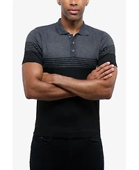 Spring + Mercer Men's Short Sleeve Sweater Polo