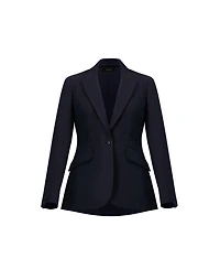 Ivonne Women's Tailored One-Button Blazer