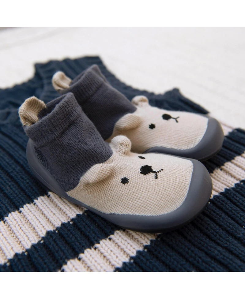 Komuello Baby Boy First Walk Sock Shoes Little Cub