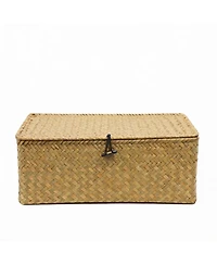 Yigii Seagrass Storage Basket with Lid
