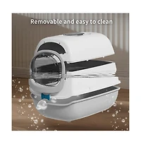 Aostirmotor Penguin-Shaped Enclosed Cat Litter Box