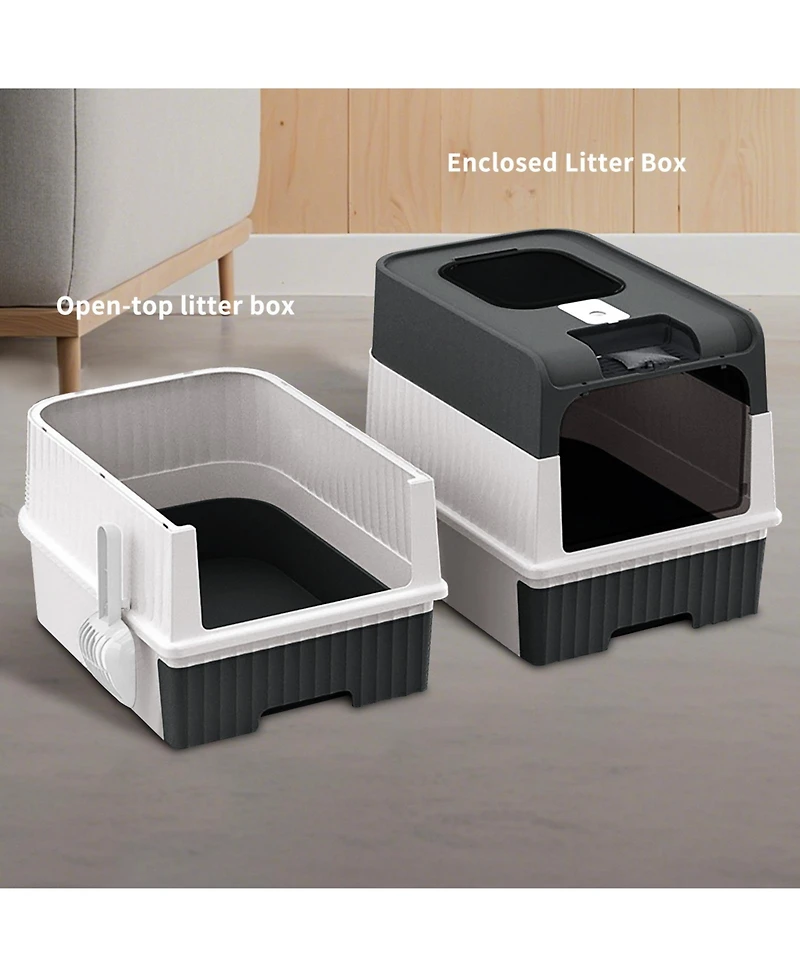 Aostirmotor Cube Design Cat Litter Box
