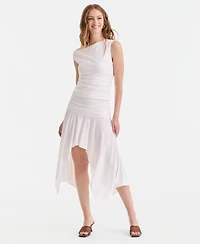 Bar Iii Women's Ruched Asymmetrical Skirt, Macy's Exclusive