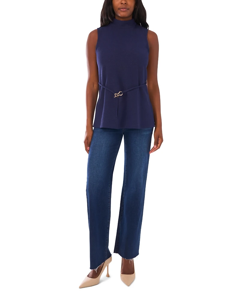 Vince Camuto Women's Mock Neck Sleeveless Top