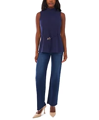 Vince Camuto Women's Mock Neck Sleeveless Top