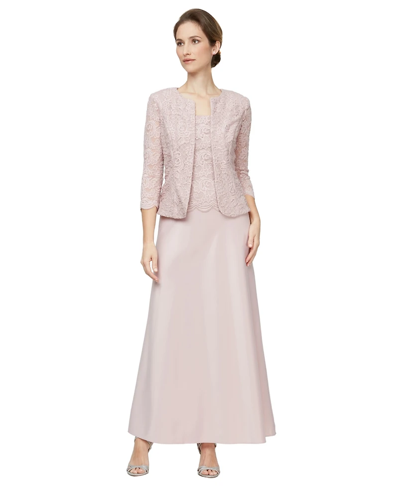 Alex Evenings Petite Lace Dress and Jacket