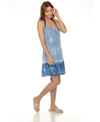 Raviya Women's Spaghetti Strap Tiered Short Swim Dress