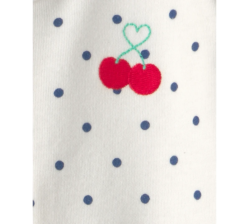 Carter's Baby Girls' Cherry 2-Way Zip Sleep & Play Pajama