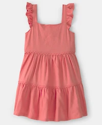 Carter's Girls' Toddler 2T-5T Ruffle-Sleeve Tiered Dress