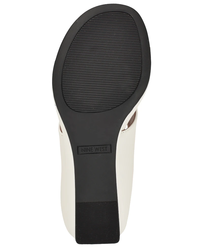 Nine West Women's Jadde Slip-On Wedge Sandals