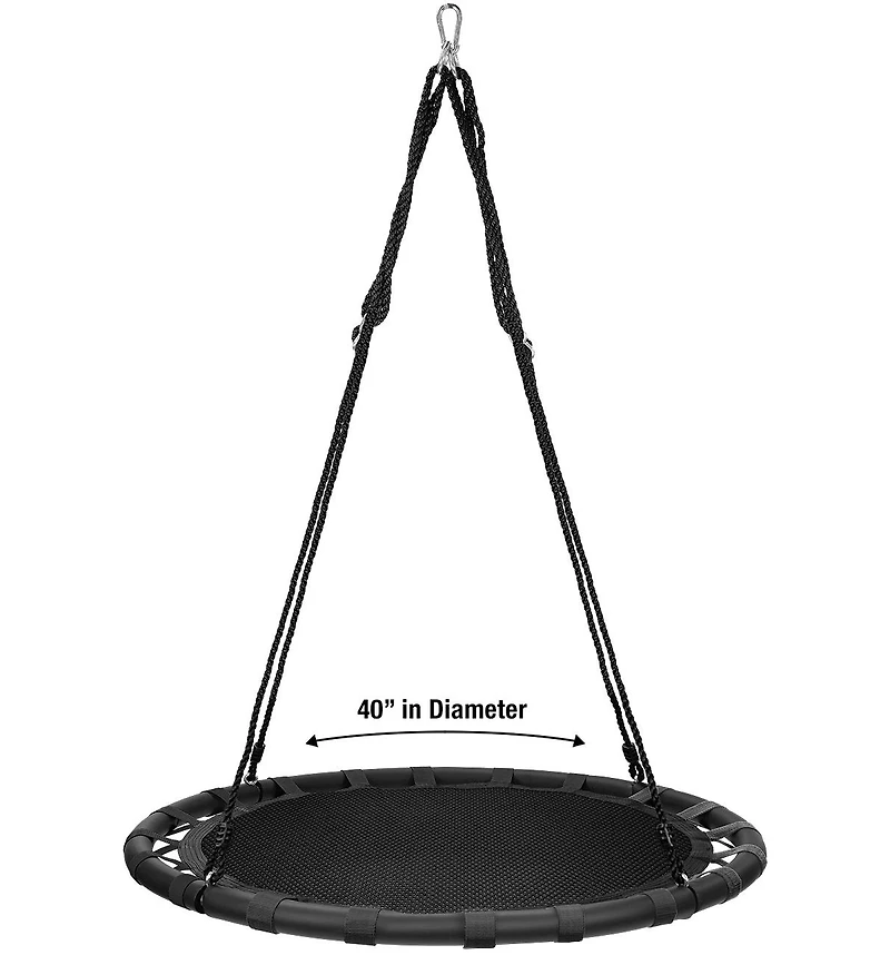 Sorbus 40" diameter Round Saucer Tree Swing - Sturdy, Durable & Easy to Assemble