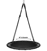 Sorbus 40" diameter Round Saucer Tree Swing - Sturdy, Durable & Easy to Assemble