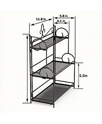 Yigii 3-Tier Foldable Organizer for Kitchen & Bathroom