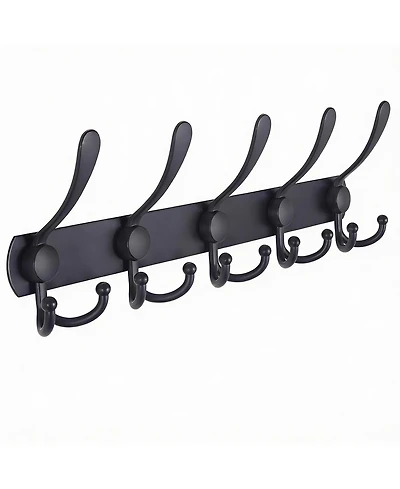 Yigii Heavy Duty 5-Tri Hook Wall Rack, Stainless Steel, Fits Many Rooms