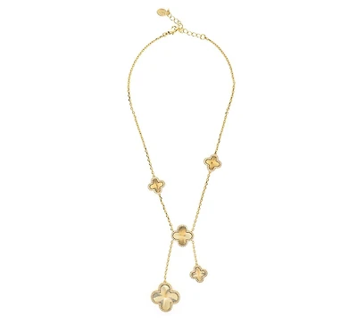 Rivka Friedman Cz Flower Station Y Necklace