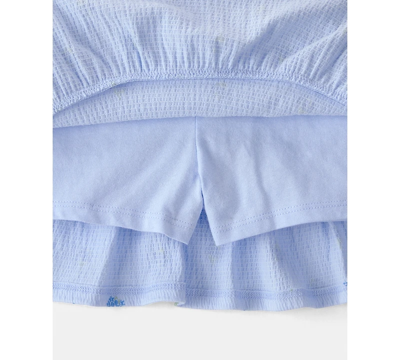 Carter's Girls' Toddler 2T-5T Floral Top & Skort, 2-Piece Set