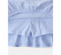 Carter's Girls' Toddler 2T-5T Floral Top & Skort, 2-Piece Set