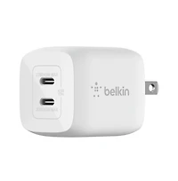 Belkin BoostCharge Pro Dual Usb-c GaN Wall Charger with Pps 45W