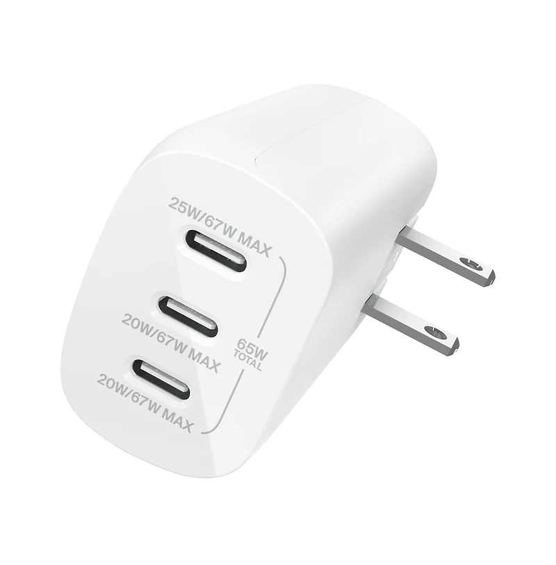 Belkin BoostCharge 3 Port Usb-c Charger with Pps 67W
