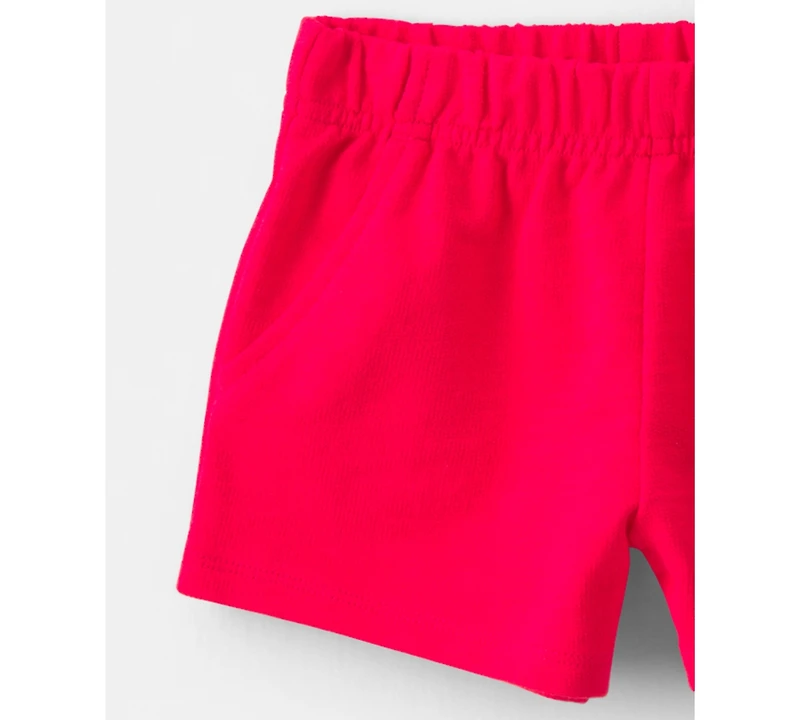 Carter's Girls' Toddler 2T-5T Strawberry Printed Top and Shorts, 2-Piece Set