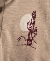 Carter's Boys' Toddler 2T-5T Desert Cactus Henley Top and Shorts, 2-Piece Set