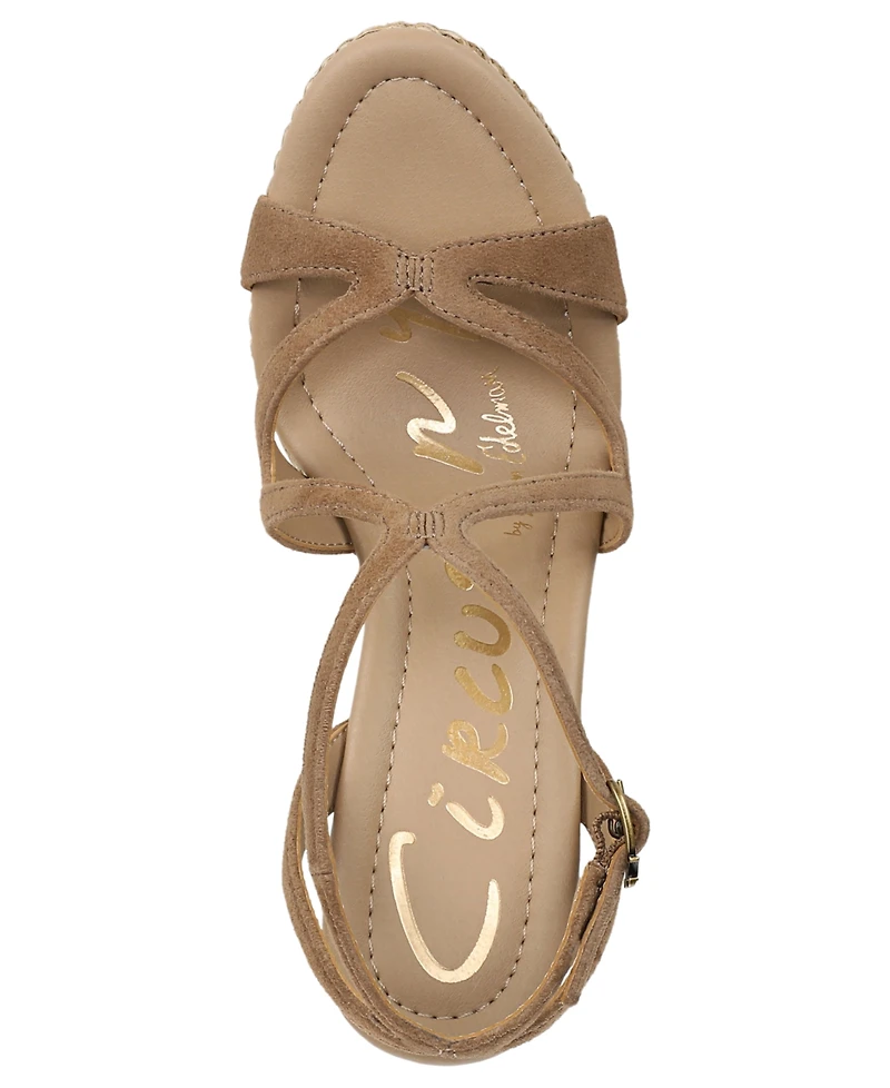 Circus Ny by Sam Edelman Women's Trina Woven Platform Wedge Sandals