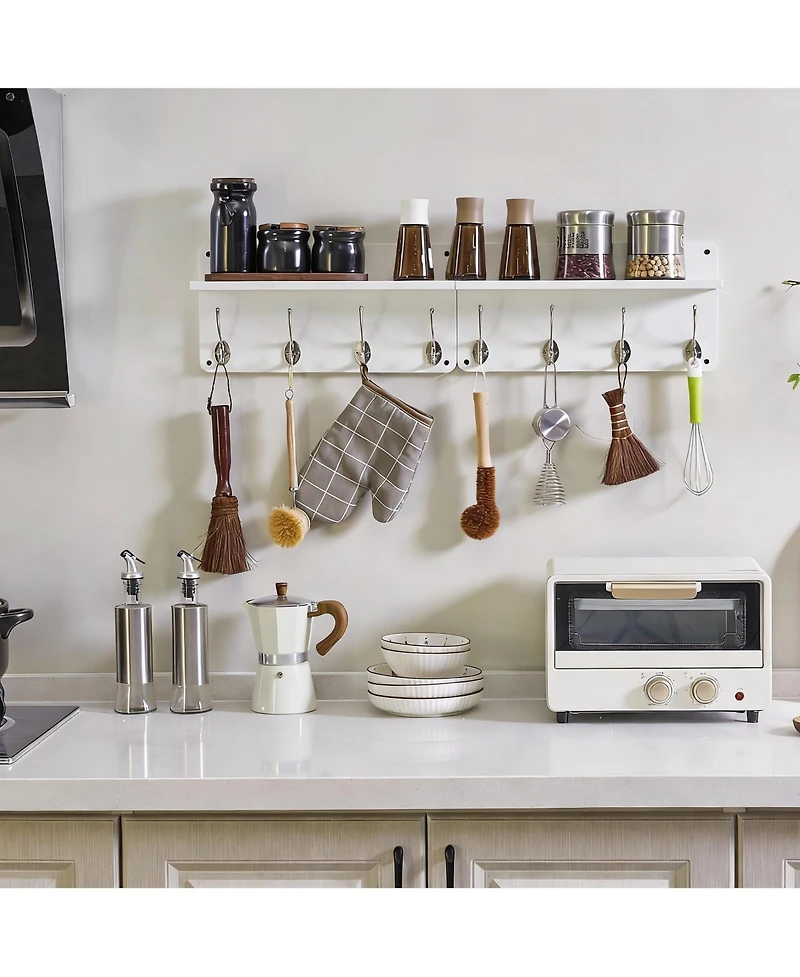 Yigii 2-Pack Wall Organizer: Stylish, Sturdy, Easy Setup, Versatile Storage