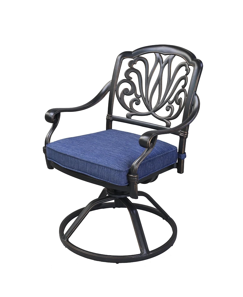 Mondawe Lucky One Outdoor 6 - Person 84.25" Long Aluminum Rectangular Dining Set with Cushions