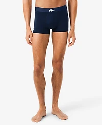 Lacoste Men's 3-Pack Regular-Fit Big Croc Logo Trunk Underwear