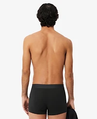 Lacoste Men's Elastic Waistband Trunks, 3-Pack