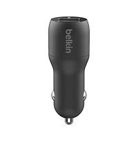 Belkin BoostCharge Dual Port Usb-a Car Charger 24W